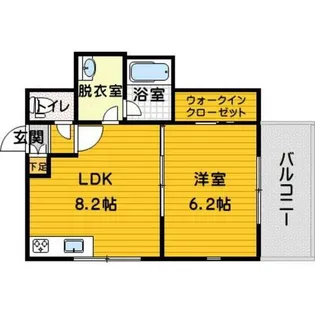 ヒルズ大池南【505号室】の間取り