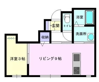 ドルチェ・ヴィータ柳川B【102号室】の間取り