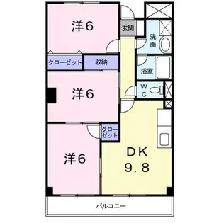 壱番館白川【3階】の間取り