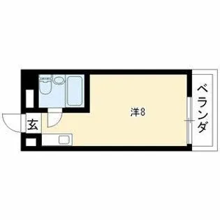 ビラ三秀植田【4階】の間取り