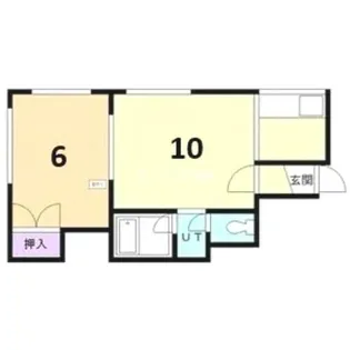 北海道札幌市手稲区富丘二条4丁目【アパート】の間取り