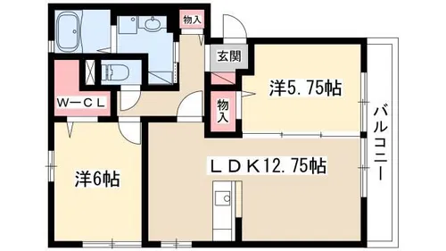グランアルジャン【202号室】の間取り