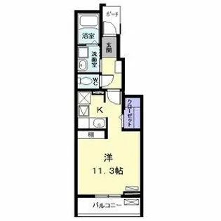 ブローテⅡ【102号室】の間取り