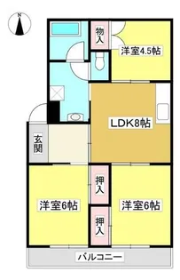 ハイツシンコー【205号室】の間取り