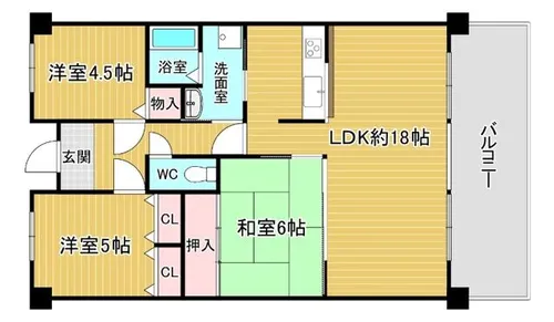 ヴェルデ八王寺【4階】の間取り