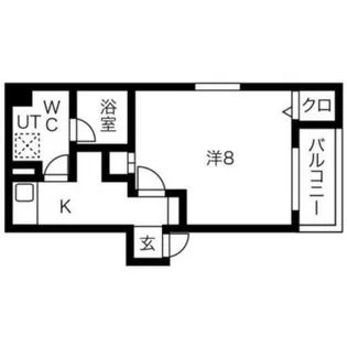 アムズコート勝山【8階】の間取り