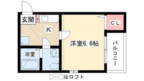 アイリス小幡【101号室】の間取り