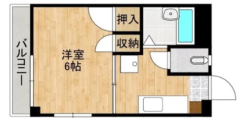 ゆにはコーポかなだⅠ【301号室】の間取り