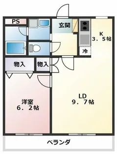 ロイヤルハイツ五番館【1階】の間取り