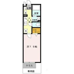 メゾンドール石【1階】の間取り