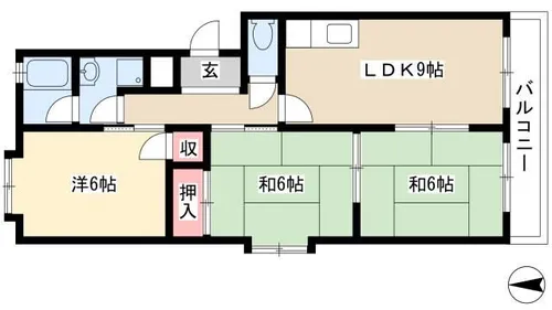 アイオーマンション【205号室】の間取り