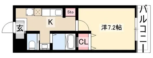 A・City港陽【1階】の間取り