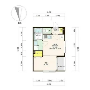 ハーモニーテラス荒子町Ⅱ【3階】の間取り