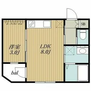 HMT東岡崎【3階】の間取り