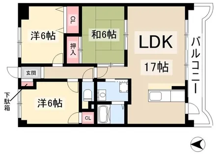 第2ヒルハイツ浅井【2階】の間取り