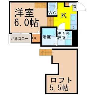 プランドルアムール【1階】の間取り