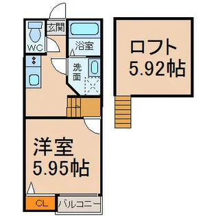 Creo荒子壱番館【2階】の間取り