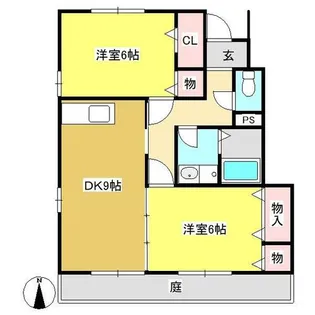 フルールC棟【1階】の間取り
