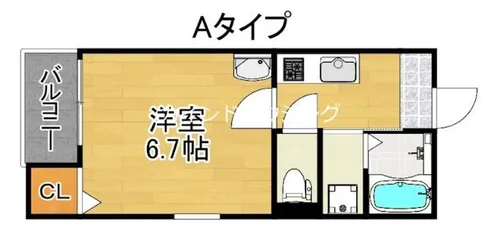 アンビシオン天下茶屋【2階】の間取り