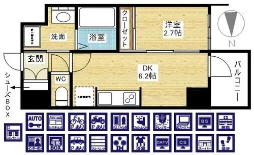 セレニテ新大阪グランデ ミリュー【9階】の間取り