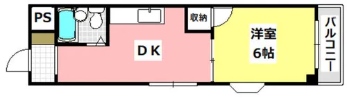 第2四井コーポ【305号室】の間取り