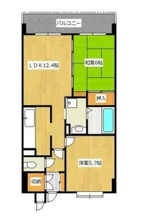 オークランド桜通り【9階】の間取り