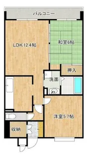 オークランド桜通り【9階】の間取り