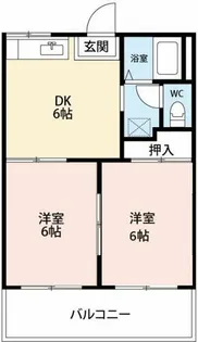タウニィニューパイン【1階】の間取り