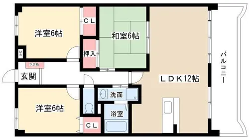 アルカディアⅢ【103号室】の間取り