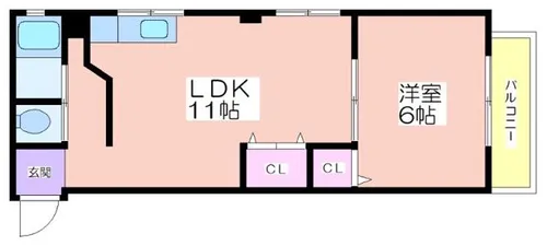 タカイレジデンス【3階】の間取り