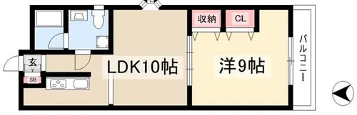 01ビル【2階】の間取り