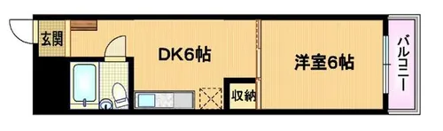 エクセレントコーポ【4階】の間取り