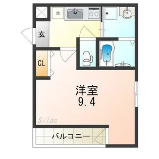 フジパレス堺鳳中Ⅵ番館【2階】の間取り