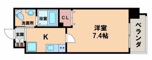Marks昭和町【8階】の間取り