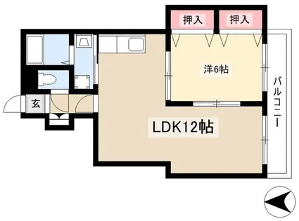 エクセル東丘【2階】の間取り