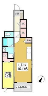 グレースコートⅡ【1階】の間取り