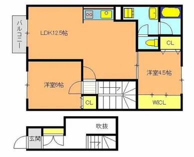 ハイツカワイ【2階】の間取り