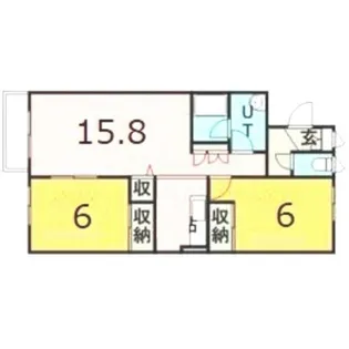 北海道札幌市手稲区星置二条8丁目【アパート】の間取り