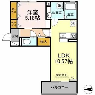 セレーノ十一番【2階】の間取り