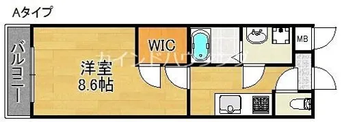 ラフィーネ北島Ⅱ番館【2階】の間取り