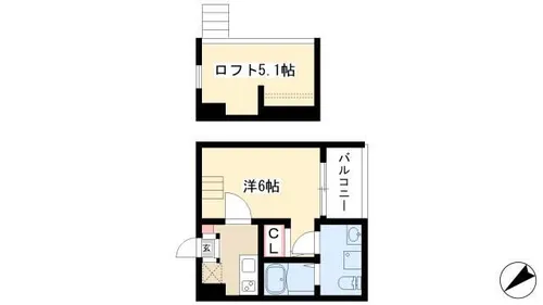 Fleur【1階】の間取り