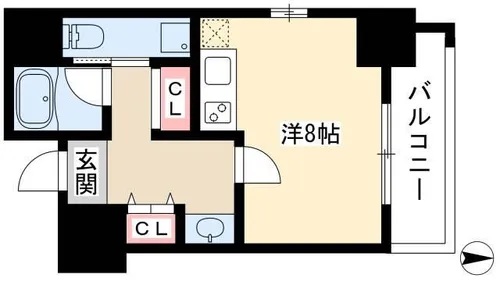 ル・ブルー鶴舞【11階】の間取り