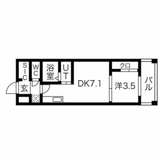 グランツ寺田町【2階】の間取り
