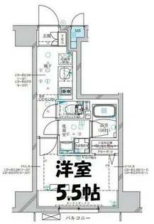 ディアレイシャス大須観音Ⅲ【9階】の間取り