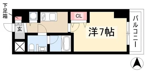 プロシード金山【3階】の間取り