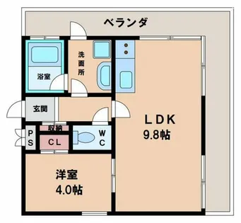 レジデンス桜庵【2階】の間取り