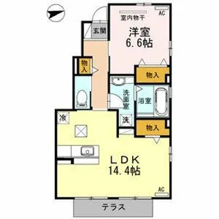 メゾン エトワール【1階】の間取り