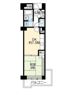 UR谷町四丁目シティハイツ【0001208号室】の間取り