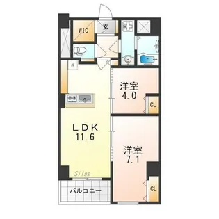 Live Casa堀川今出川【2階】の間取り