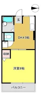 カルムM2【201号室】の間取り